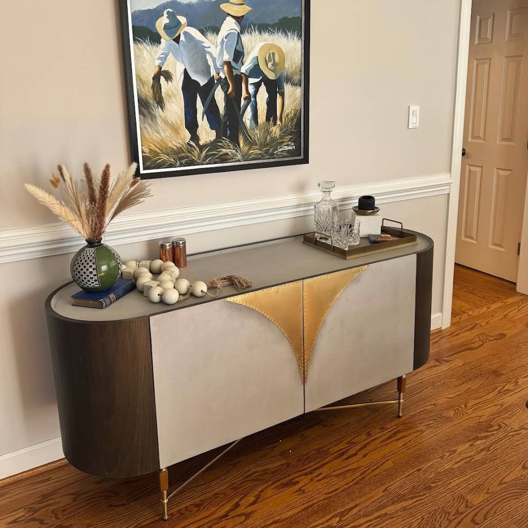Modern sideboard in dining room