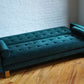 modern futon folding sofa in green velvet