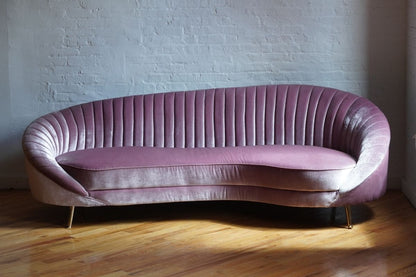 Monroe Curved Serpentine Asymmetrical Sofa