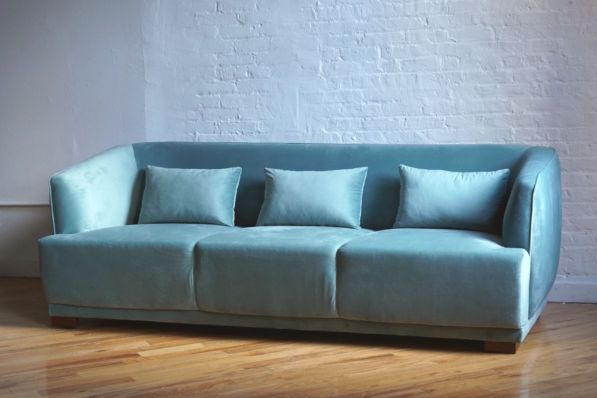 retro futuristic modern couch