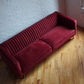 stately sofa red velvet
