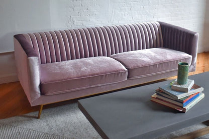 Pink Vintage mid-century modern couch